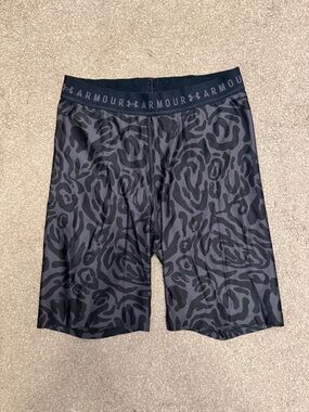 Under Armour Black Compression Shorts with Subtle Logo